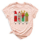 Christmas Teacher Shirt – Teacher Pencil Tee, Santa Holiday Shirt, School Xmas Teacher Life Top for Women