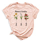 Personalized Birth Month Flower Mom Shirt – Custom Mama’s Garden Tee with Kids Names