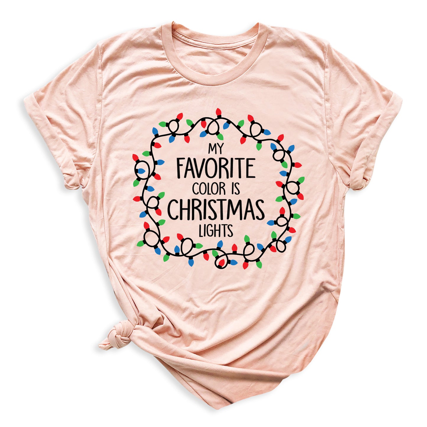 Christmas Lights Shirt – My Favorite Color is Christmas Lights Tee