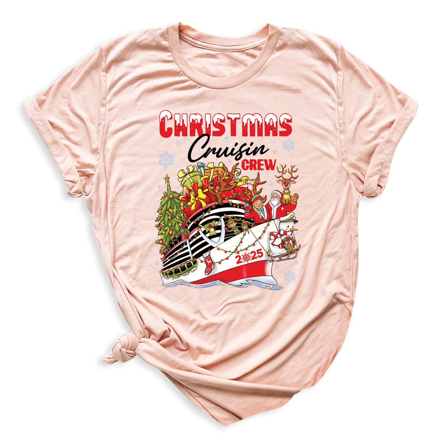 Christmas Cruisin Crew 2025 Shirt – Family Vacation Cruise Tee