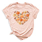 Thanksgiving Pumpkin Heart Shirt – Fall Harvest Graphic Tee