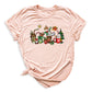 Christmas Latte Coffee T-Shirt – Holiday Coffee Lover Tee, Cute Xmas Shirt with Mugs & Christmas Tree Design