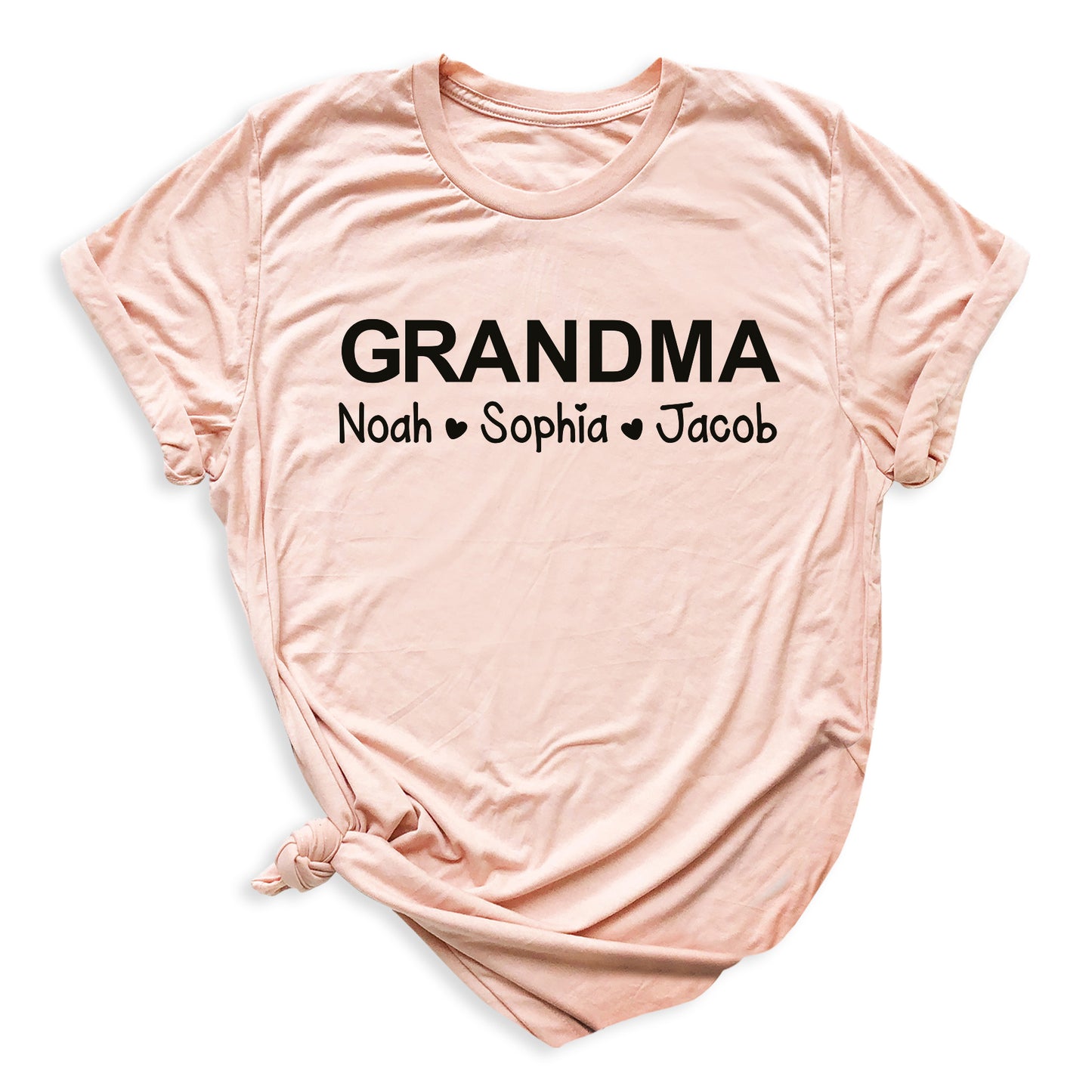 Personalized Grandma & Grandpa Shirt with Kids Names – Custom Mimi T-Shirt