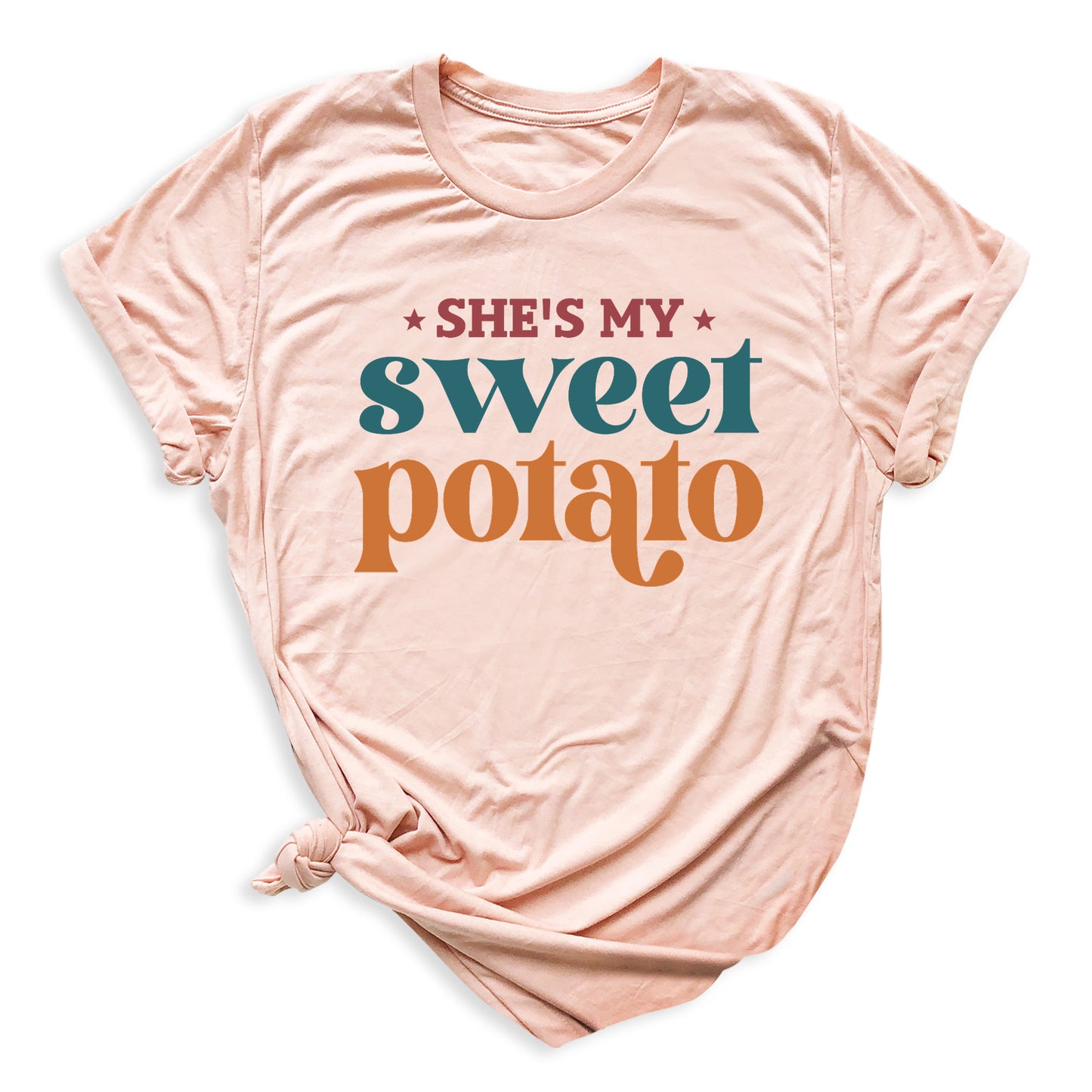 Thanksgiving Matching Couple Shirt – She’s My Sweet Potato I Yam Tee