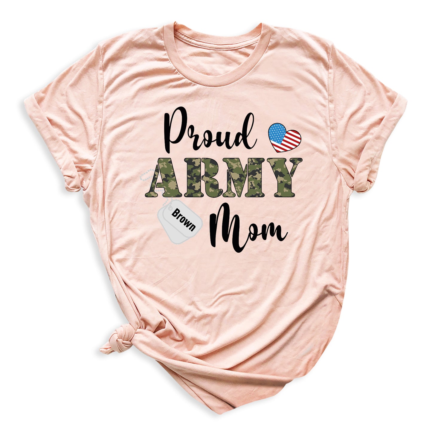 Custom Proud Army Mom Shirt – Mom Patriotic T-Shirt