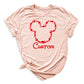 Custom Mickey Minnie Valentine Shirt – Disney Couple Matching Tee