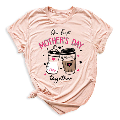 Custom Our First Mother’s Day Mommy and Me Matching Shirts - Girls