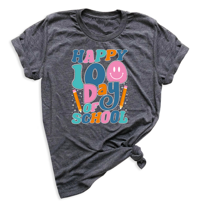 happy 100 days of school t shirts kids