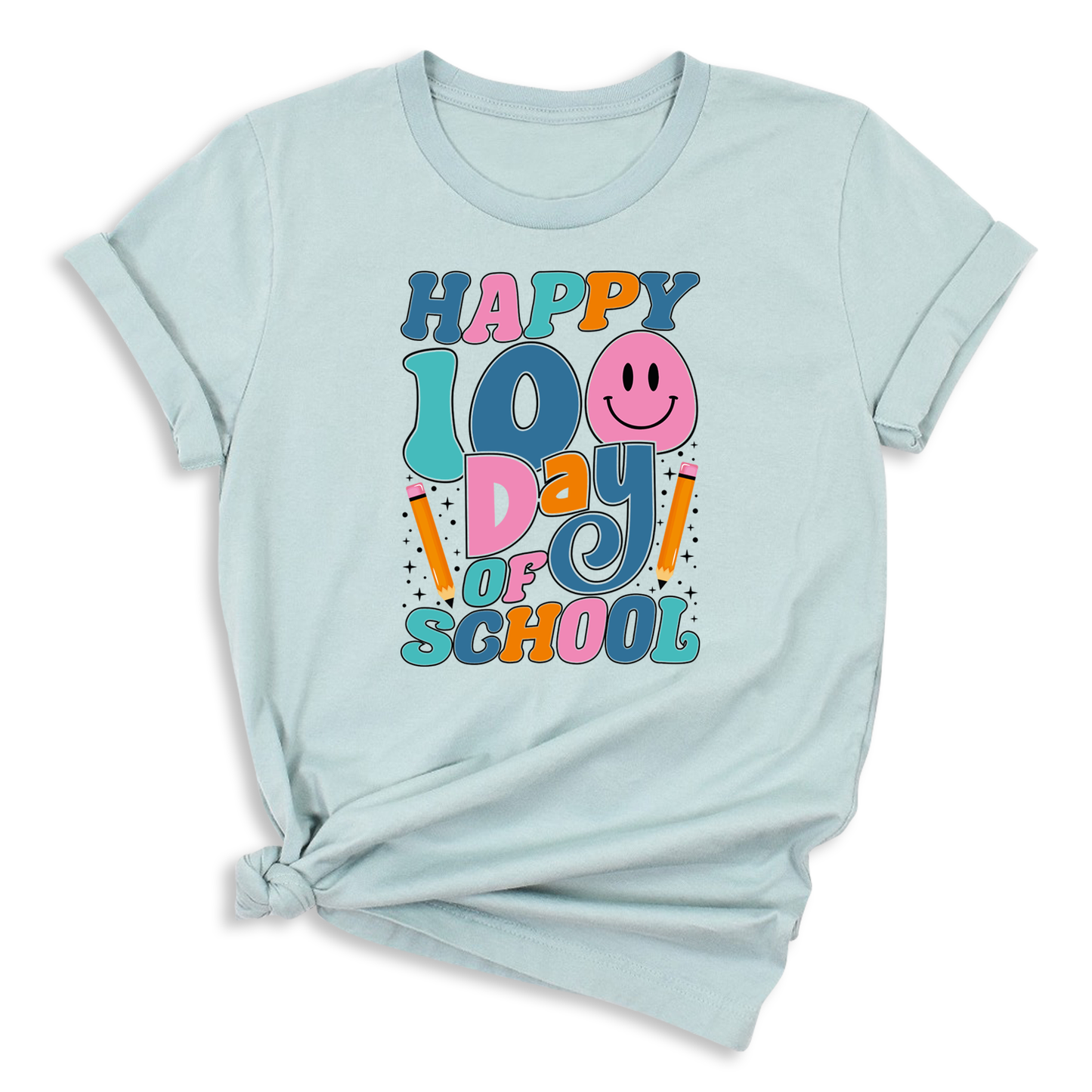 happy 100 days of school t shirt