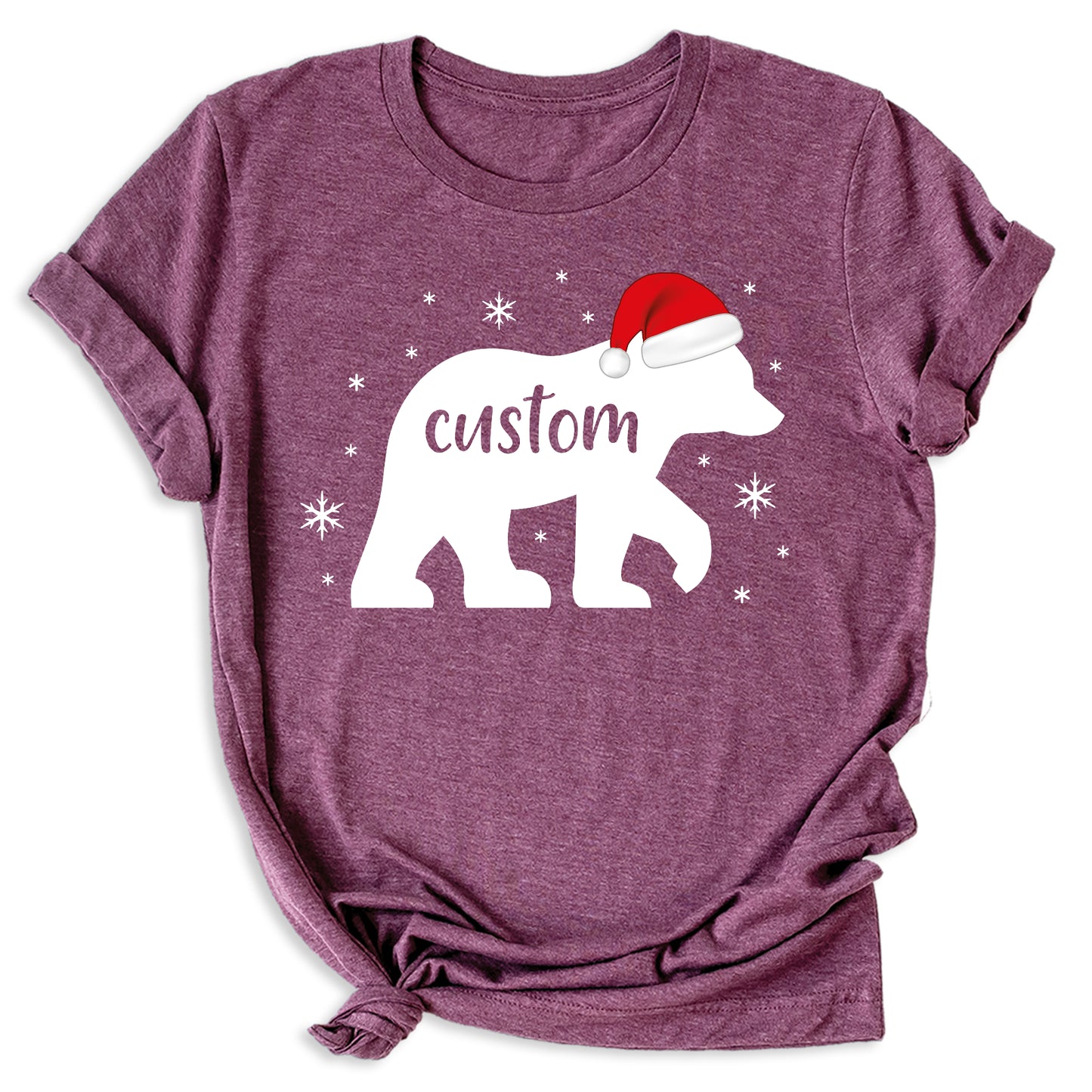 Matching Family Bear Christmas Shirts – Custom Holiday Bear Tees for Mom, Dad & Kids | Personalized Xmas Family Outfits