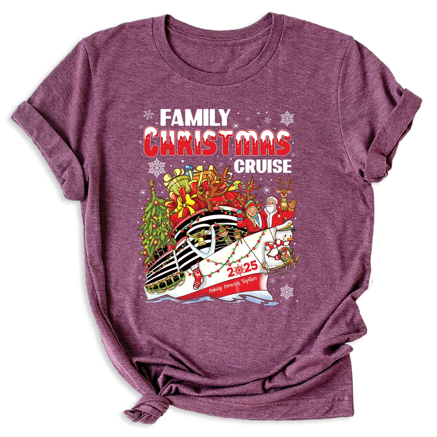 Christmas Family Cruise Shirt – Custom Holiday Vacation Tee, Matching Cruise Crew Santa Shirt for Family Trip