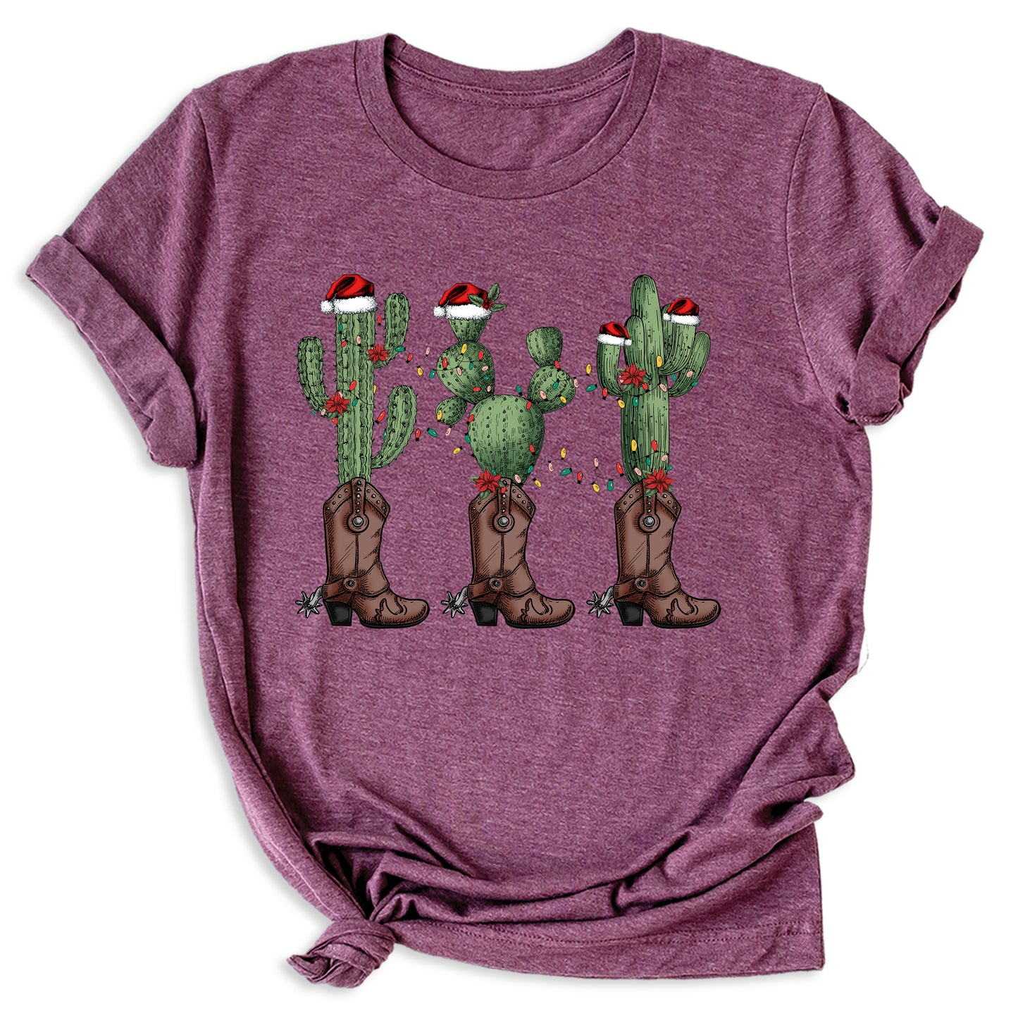 Christmas Cacti Shirt – Cowboy & Cowgirl Western Holiday Tee