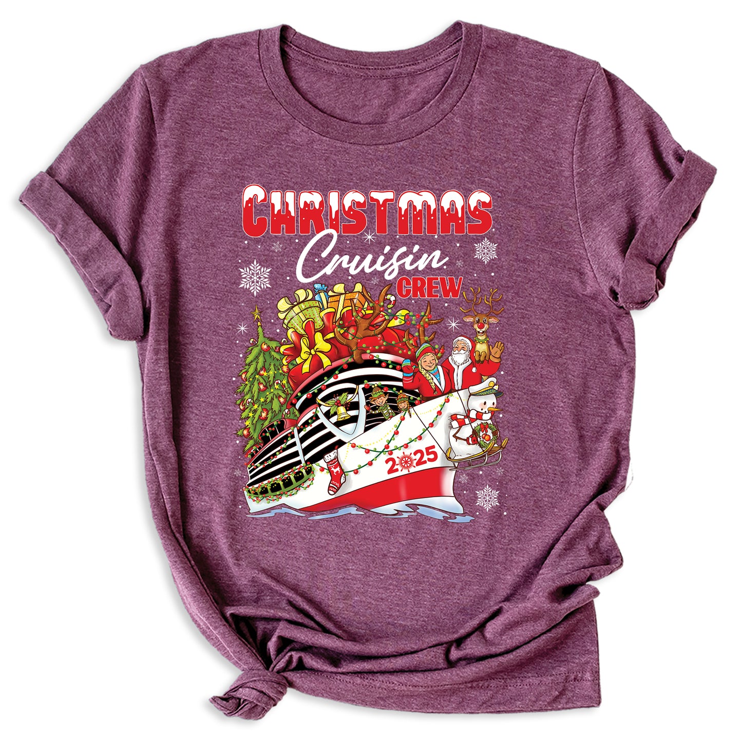 Christmas Cruisin Crew 2025 Shirt – Family Vacation Cruise Tee