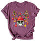 Football Christmas Shirt – Sports Xmas Lights Tee for Game Day