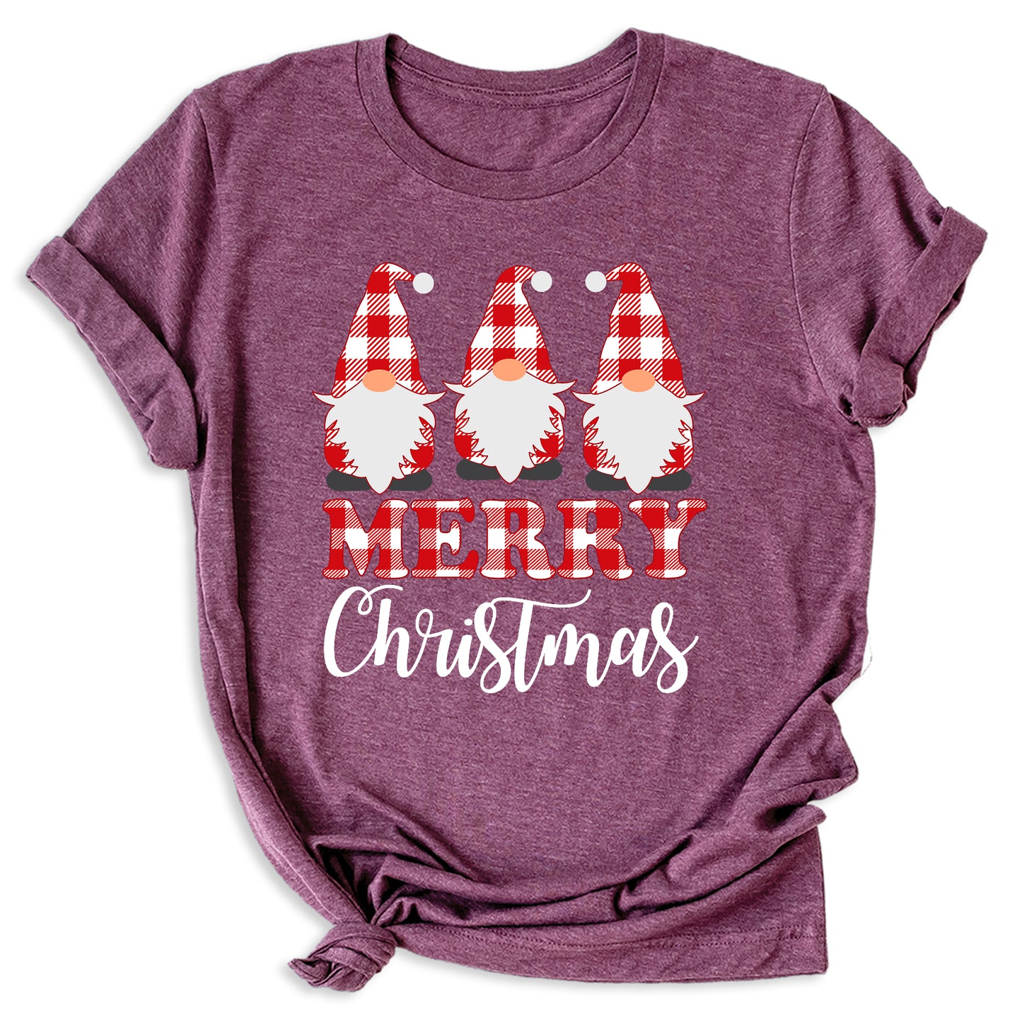 Gnomes Buffalo Plaid Christmas Shirt – Matching Family Xmas Tee – Merry Gnomes Holiday Shirt