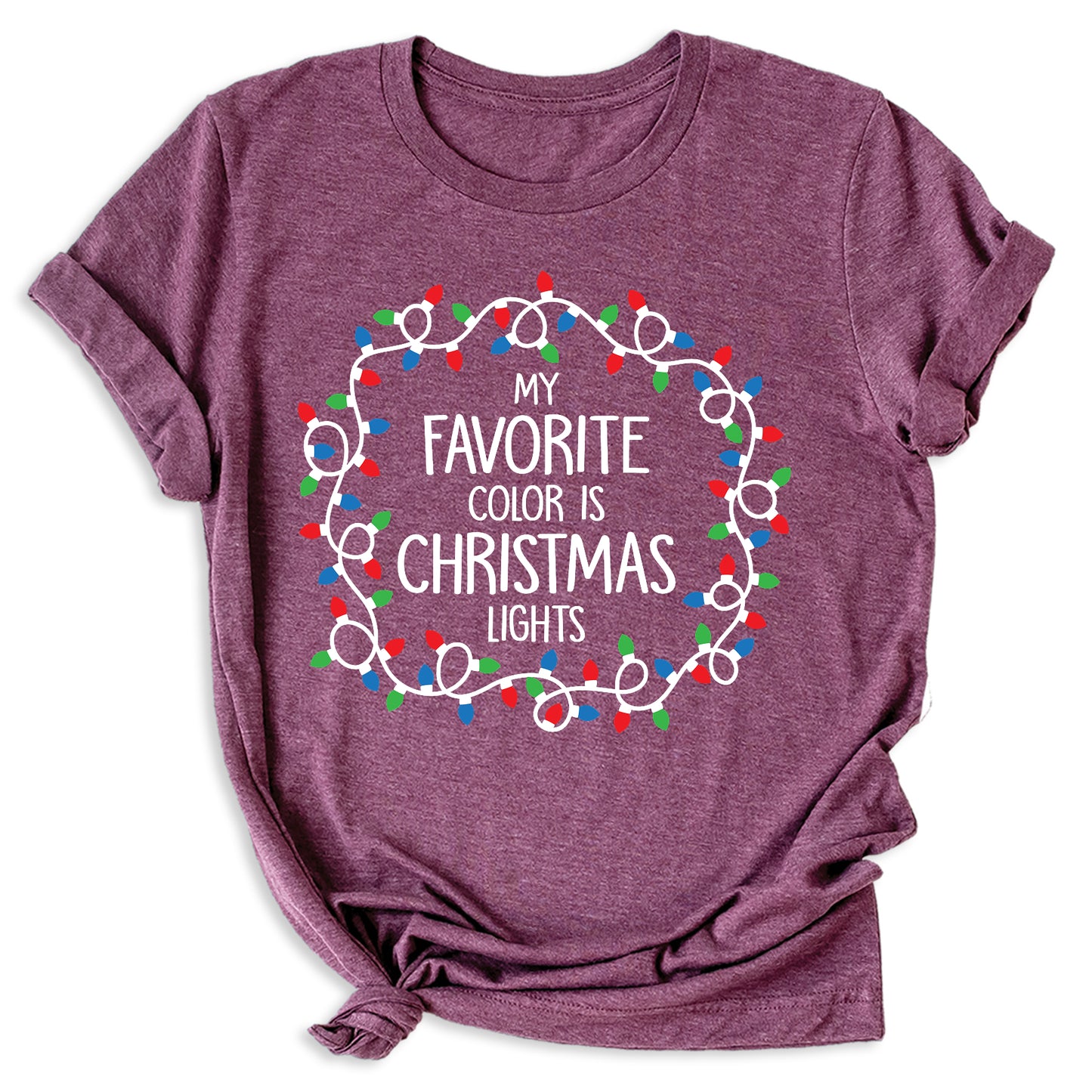 Christmas Lights Shirt – My Favorite Color is Christmas Lights Tee
