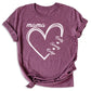 Custom Mama Shirt with Kids Names – Personalized Mom Heart Tee