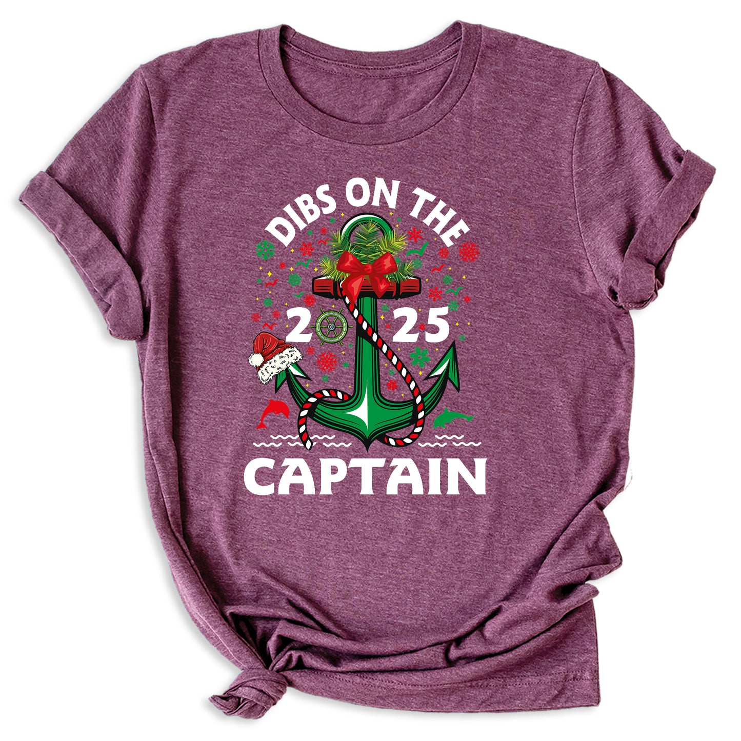 Christmas Dibs on the Captain Shirt – Nautical Christmas Tee for Boat Lovers | Captain Cruise Holiday T-Shirt 2025