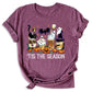 Tis The Season Halloween Coffee Shirt – Funny Fall Shirt for Women, Cute Pumpkin Coffee Tee, Autumn Halloween Gift