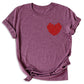 Red Roses Heart Shirt – Valentine Floral Love Tee for Women
