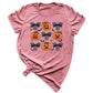 Funny Halloween Pumpkin Face Shirt – Coquette Bow Spooky Season Tee