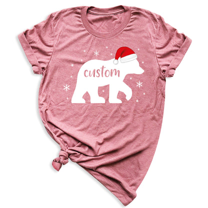 Matching Family Bear Christmas Shirts – Custom Holiday Bear Tees for Mom, Dad & Kids | Personalized Xmas Family Outfits