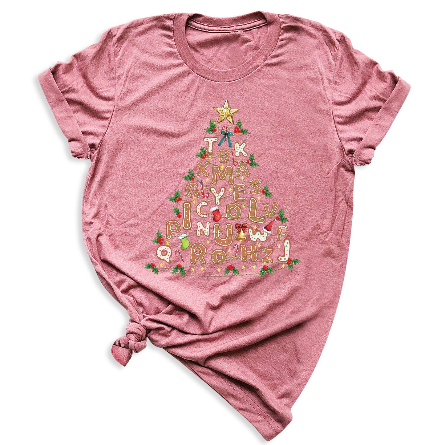 Alphabet Christmas Tree Shirt – Teacher Holiday Party Tee