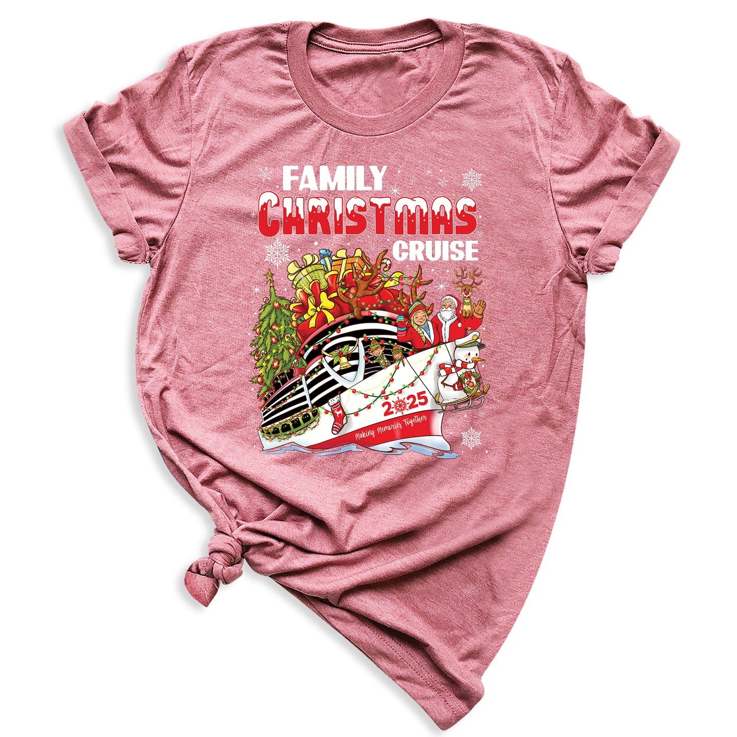 Christmas Family Cruise Shirt – Custom Holiday Vacation Tee, Matching Cruise Crew Santa Shirt for Family Trip