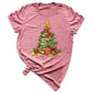 Christmas Books Tree Shirt – Book Lover Holiday Tee, Reading Xmas Top for Teachers, Students & Librarians