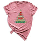 Christmas Pencil Tree Shirt – Teacher Holiday Tee, Cute School Xmas Top for Women & Students
