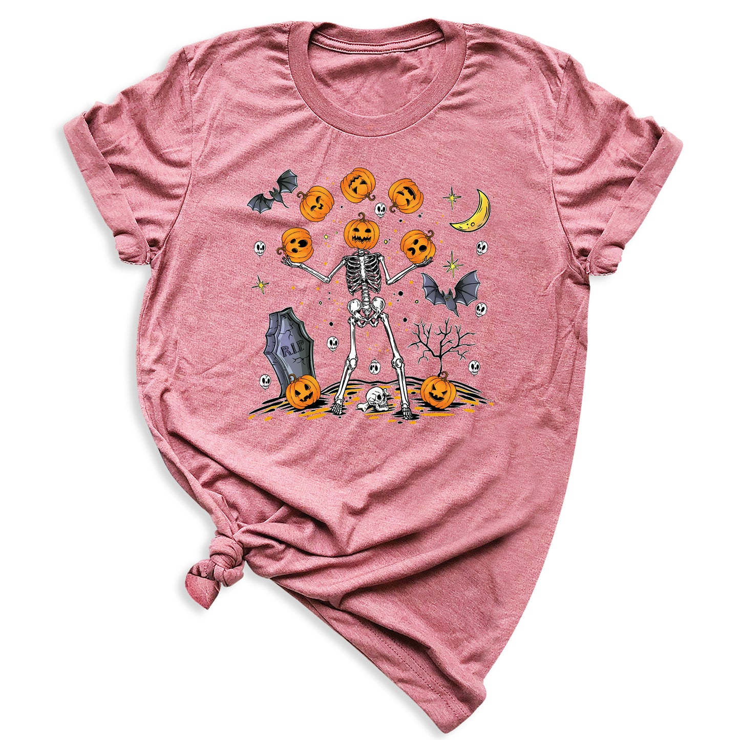 Halloween Skeleton Shirt – Pumpkin Face Tee | Funny Spooky Season Shirt