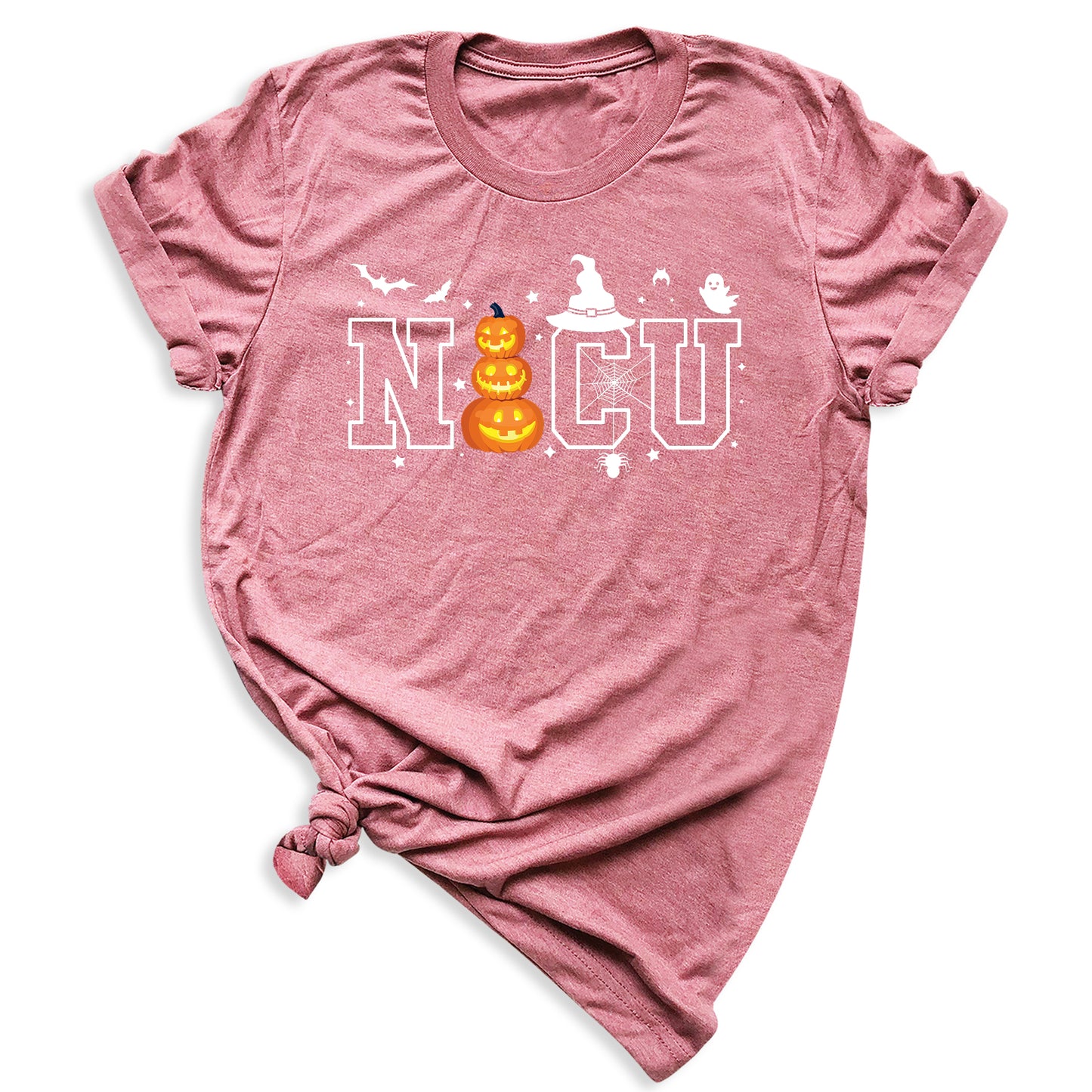 Halloween NICU Nurse T-Shirt – Pumpkin Face Spooky Season Tee, Funny Halloween Shirt for Nurses