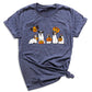 Halloween Ghost Dogs Shirt – Cute Dog Lover Tee for Women Men, Funny Pumpkin & Bat Halloween Top, Dog Mom Spooky Season Outfit