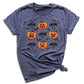 Funny Halloween Pumpkin Face Shirt – Coquette Bow Spooky Season Tee