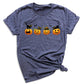Halloween Pumpkin Cat Shirt – Cute Fall Shirt, Pumpkin Face Tee, Spooky Season Shirt for Halloween Party & Autumn Outfits