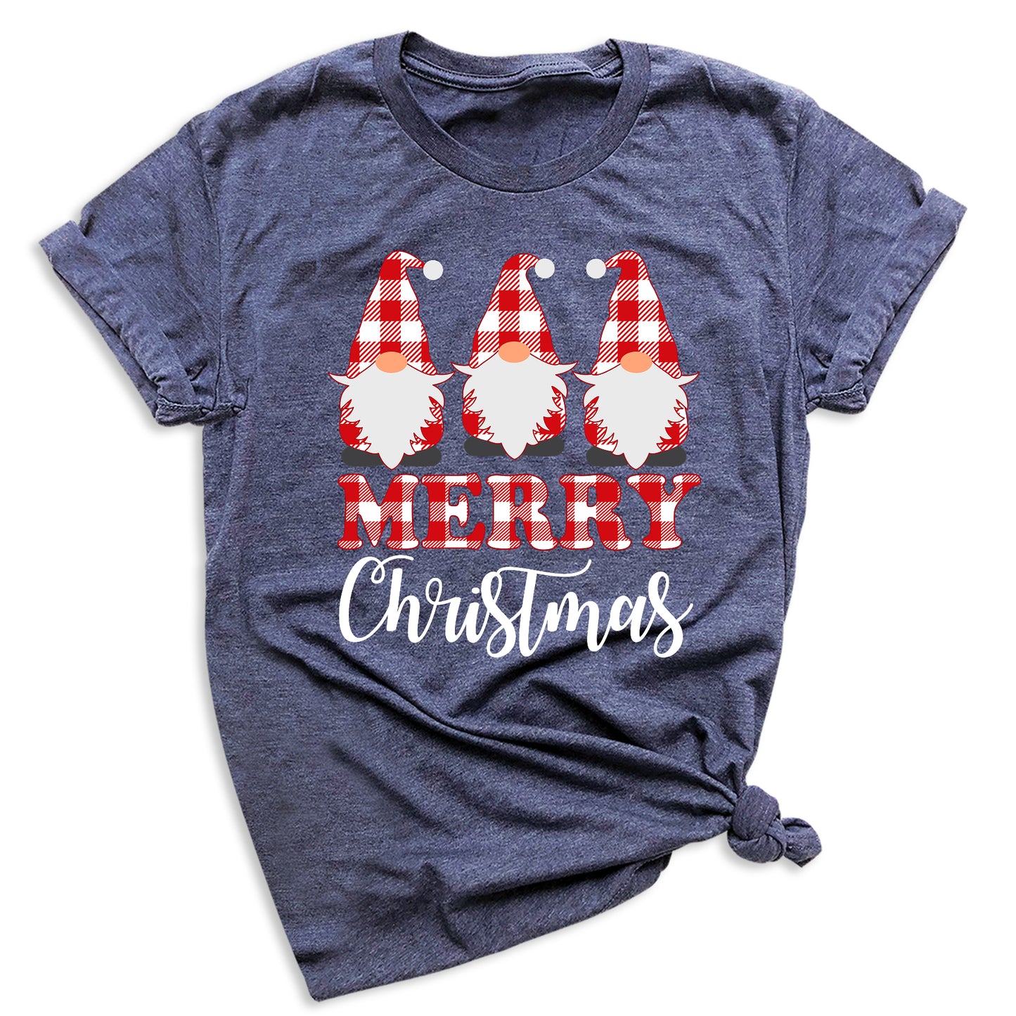 Gnomes Buffalo Plaid Christmas Shirt – Matching Family Xmas Tee – Merry Gnomes Holiday Shirt