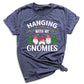 Hanging With My Gnomies Christmas Shirt – Cute Gnome Holiday Tee, Family Matching Xmas T-Shirt, Santa Gnome Party Shirt