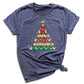 Christmas Pencil Tree Shirt – Teacher Holiday Tee, Cute School Xmas Top for Women & Students