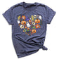 Halloween Elements Heart Shirt – Spooky Season Tee | Women’s Ghost & Pumpkin Shirt
