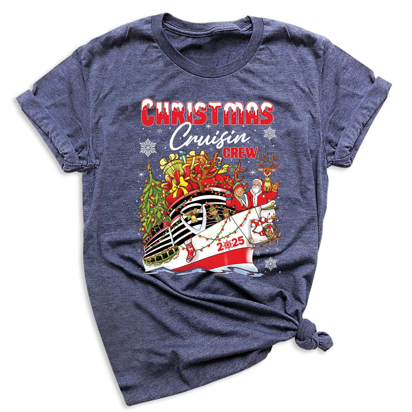 Christmas Cruisin Crew 2025 Shirt – Family Vacation Cruise Tee