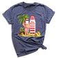 Beach Party Christmas Shirt – Santa Surfing Holiday Tee