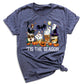 Tis The Season Halloween Coffee Shirt – Funny Fall Shirt for Women, Cute Pumpkin Coffee Tee, Autumn Halloween Gift
