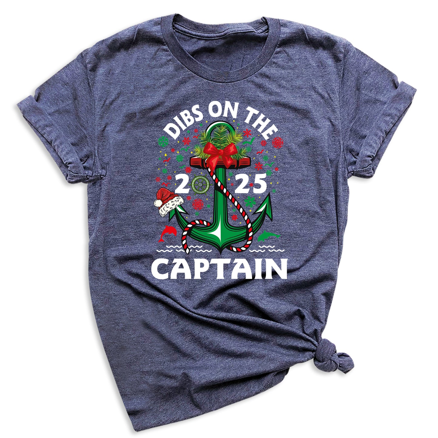 Christmas Dibs on the Captain Shirt – Nautical Christmas Tee for Boat Lovers | Captain Cruise Holiday T-Shirt 2025