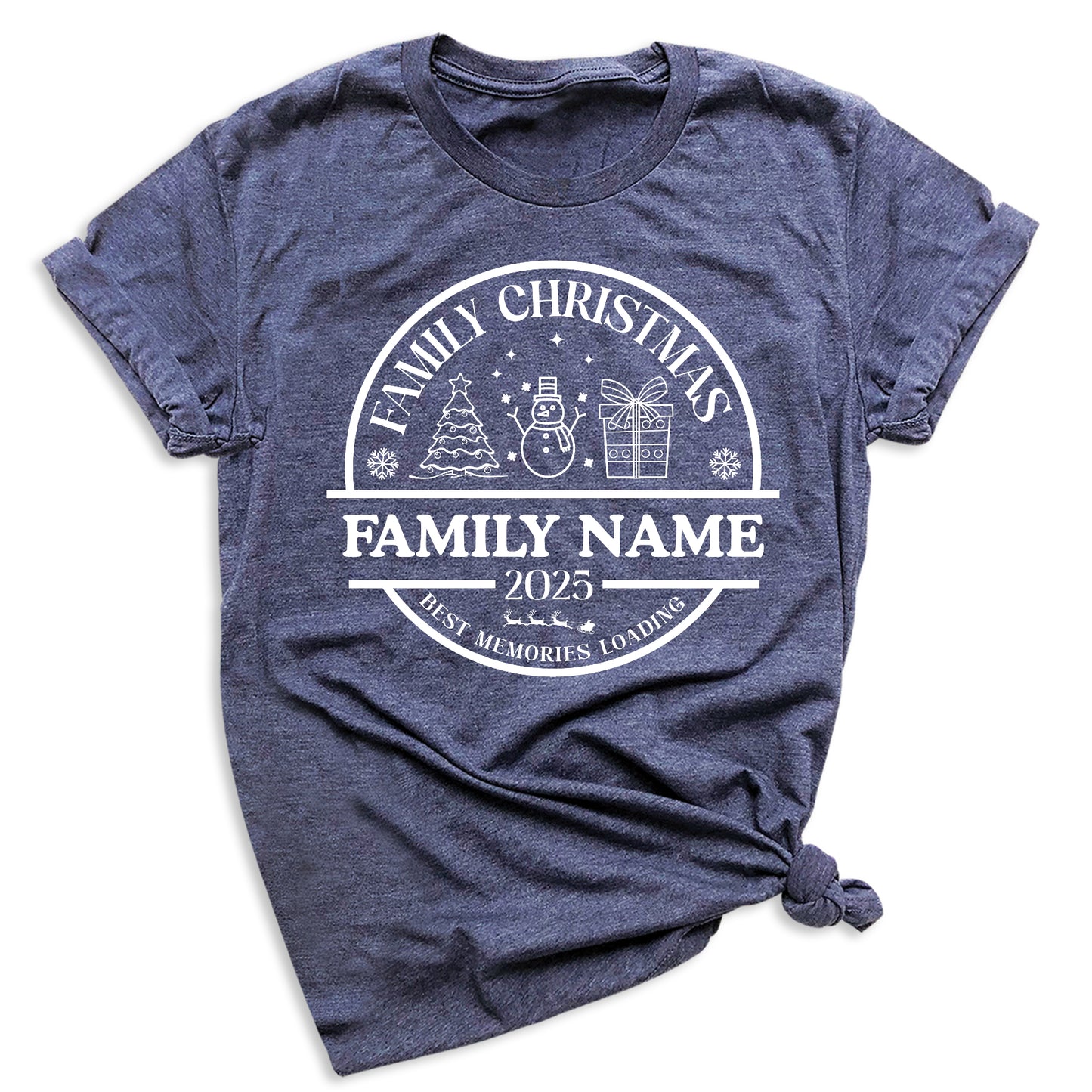 Christmas Custom Matching Family Name Shirts – Personalized Family Christmas T-Shirts & Group Tees