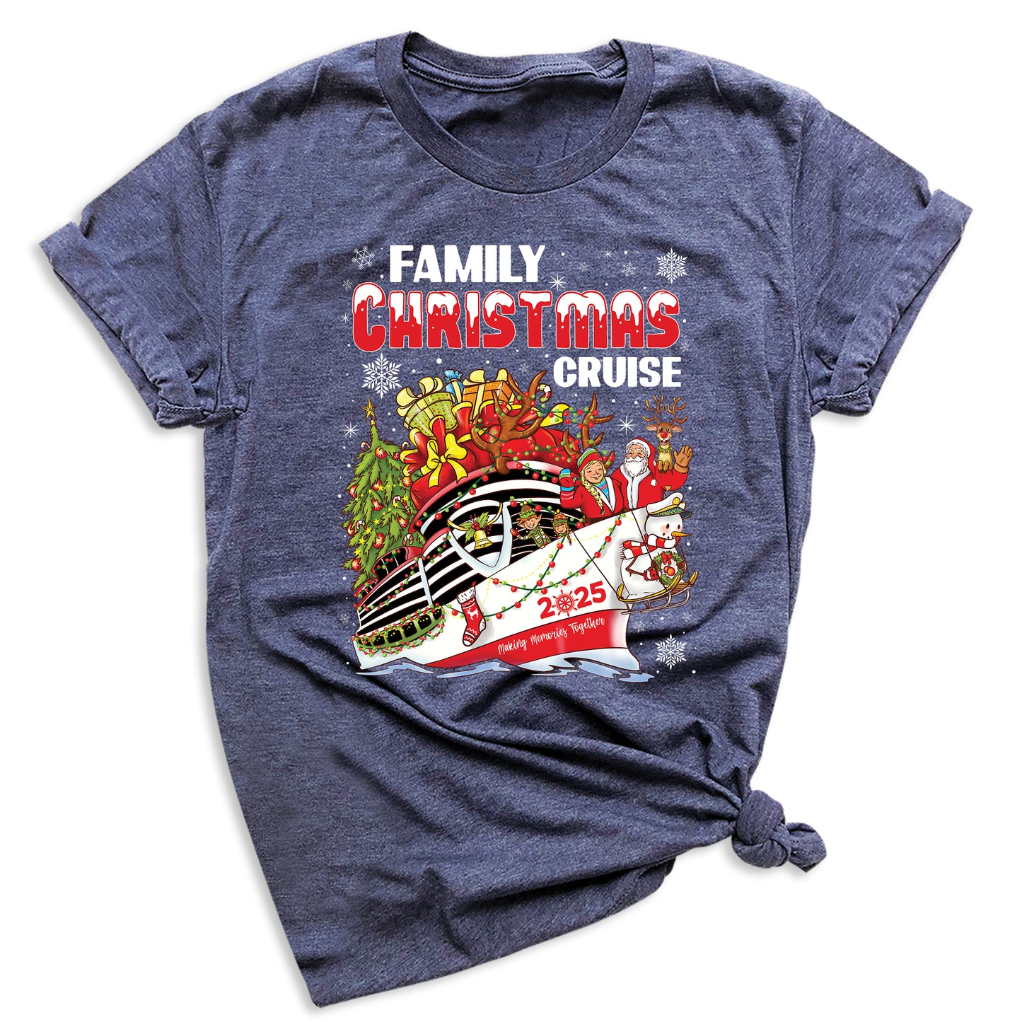 Christmas Family Cruise Shirt – Custom Holiday Vacation Tee, Matching Cruise Crew Santa Shirt for Family Trip
