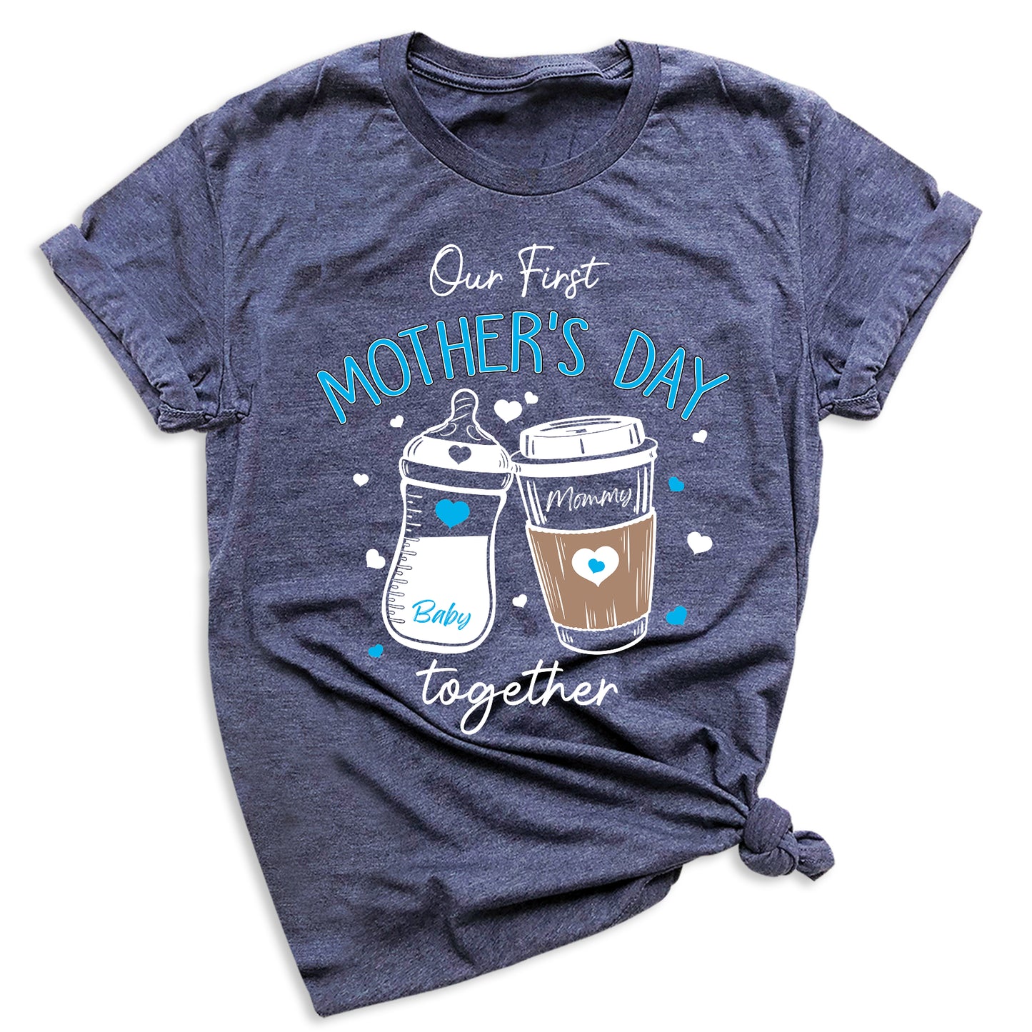Custom Our First Mother’s Day Mommy and Me Matching Shirts - Boys