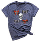 Halloween Skeleton Shirt with Bow – Halloween Party Tee for Girls