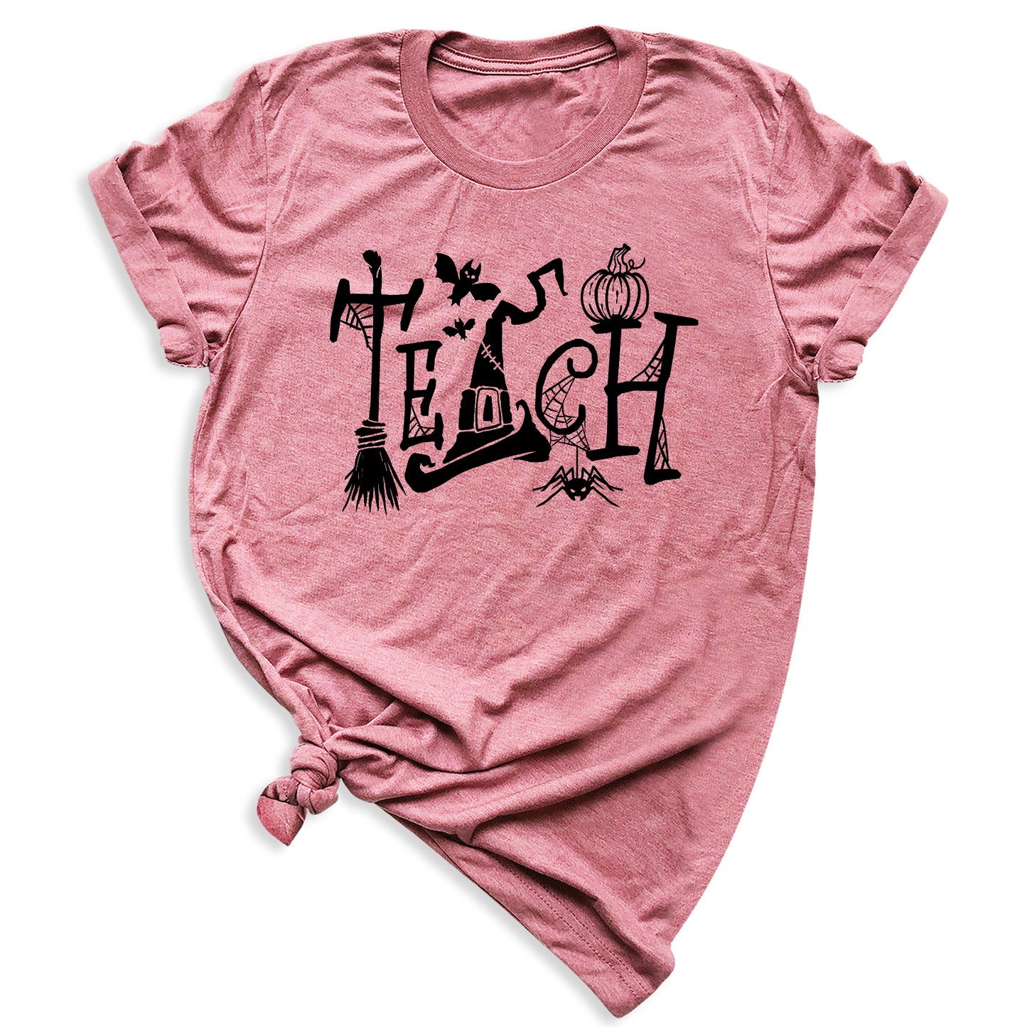 Halloween Teach T-Shirt – Cute Pumpkin School Shirt, Fall Teacher Tee for Spooky Season
