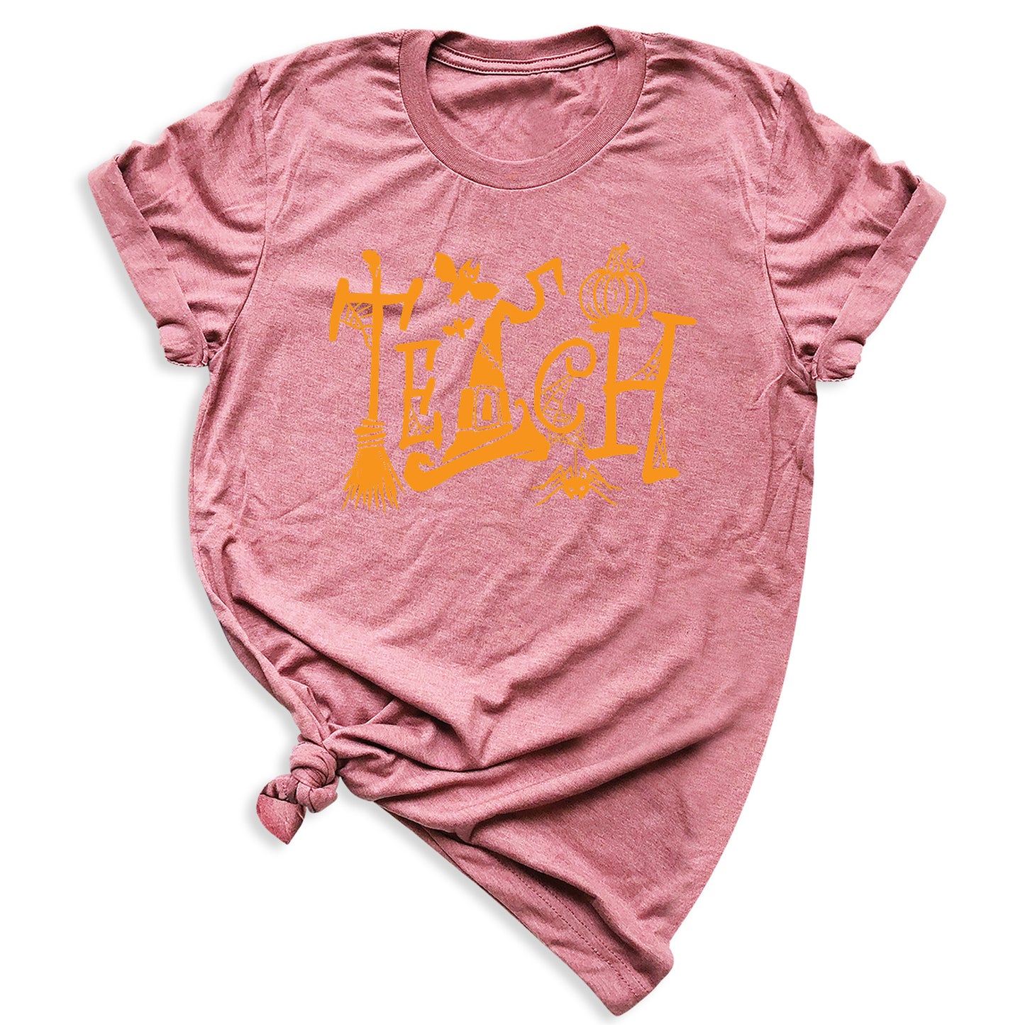 Halloween Teach T-Shirt – Cute Pumpkin School Shirt, Fall Teacher Tee for Spooky Season