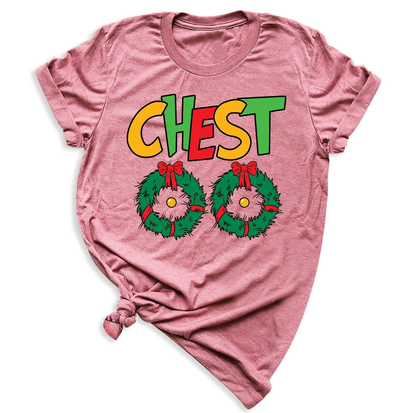 Christmas Chest Nuts Couple Shirts – Funny Matching Holiday Tees for Men & Women, Sarcastic Xmas Party Outfit, Boyfriend Girlfriend Gift